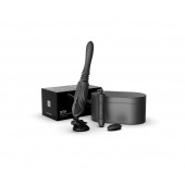 Черная секс-машина с функцией нагрева, насадками и присоской Sesh - Zalo - купить с доставкой в Новом Уренгое