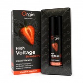 Жидкий вибратор Orgie High Voltage Strawberry - 15 мл. - ORGIE - купить с доставкой в Новом Уренгое