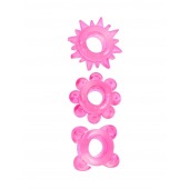 Комплект из 3 розовых эрекционных колец - Erowoman-Eroman - в Новом Уренгое купить с доставкой