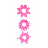 Комплект из трех розовых эрекционных колец - Erowoman-Eroman - в Новом Уренгое купить с доставкой