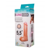 Фаллическая насадка Харнесс UNICOCK 5,5  - 17 см. - LOVETOY (А-Полимер) - купить с доставкой в Новом Уренгое