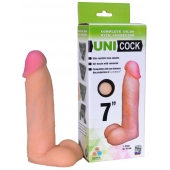 Фаллическая насадка Харнесс UNICOCK 7  - 19 см. - LOVETOY (А-Полимер) - купить с доставкой в Новом Уренгое