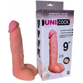 Фаллическая насадка Харнесс UNICOCK 9  - 24 см. - LOVETOY (А-Полимер) - купить с доставкой в Новом Уренгое