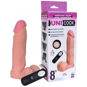Фаллическая насадка Харнесс UNICOCK 8  с вибрацией - 20 см. - LOVETOY (А-Полимер) - купить с доставкой в Новом Уренгое