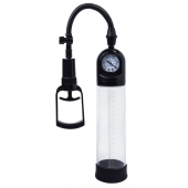 Чёрная вакуумная помпа A-toys с манометром и прозрачной колбой - A-toys - в Новом Уренгое купить с доставкой