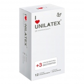 Ультратонкие презервативы Unilatex Ultra Thin - 12 шт. + 3 шт. в подарок - Unilatex - купить с доставкой в Новом Уренгое