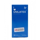 Классические презервативы Unilatex Natural Plain - 12 шт. + 3 шт. в подарок - Unilatex - купить с доставкой в Новом Уренгое