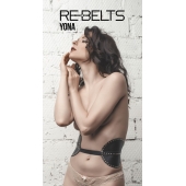 Пояс с клёпками Yona Black - Rebelts - купить с доставкой в Новом Уренгое