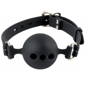 Силиконовый кляп-шар с отверстиями для дыхания Silicone Breathable Ball Gag Small - Pipedream - купить с доставкой в Новом Уренгое