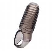 Дымчатая насадка с рёбрышками и подхватом мошонки ToyFa XLover - 12,5 см. - ToyFa - в Новом Уренгое купить с доставкой