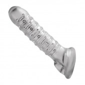 Утолщающая ребристая насадка на пенис - Доминирующее кольцо - в Новом Уренгое купить с доставкой