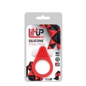 Красное эрекционное кольцо LIT-UP SILICONE STIMU RING 1 RED - Dream Toys - в Новом Уренгое купить с доставкой