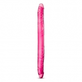 Розовый двусторонний фаллоимитатор B Yours 16  Double Dildo - 40,6 см. - Blush Novelties