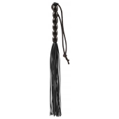 Чёрная мини-плеть из резины Rubber Mini Whip - 22 см. - Blush Novelties - купить с доставкой в Новом Уренгое
