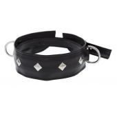 Полиуретановый ошейник с пуклями и D-кольцами Collar with Studs - Blush Novelties - купить с доставкой в Новом Уренгое