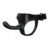Страпон с изогнутой головкой Ultra Harness Curvy Dildo - 15,8 см. - Baile - купить с доставкой в Новом Уренгое