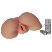 Телесная вибровагина из киберкожи с выносным пультом - LOVETOY (А-Полимер) - в Новом Уренгое купить с доставкой