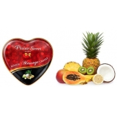 Массажная свеча с ароматом экзотических фруктов Bougie Massage Candle - 35 мл. - Plaisir Secret - купить с доставкой в Новом Уренгое