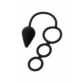 Тройное эрекционное кольцо с анальным хвостом Drop M-size - Erotist Adult Toys - в Новом Уренгое купить с доставкой