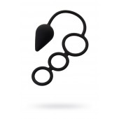 Тройное эрекционное кольцо с анальным хвостом Drop M-size - Erotist Adult Toys - в Новом Уренгое купить с доставкой
