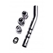 Металлический анальный душ с тремя насадками - ToyFa - купить с доставкой в Новом Уренгое