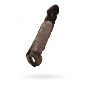 Чёрная насадка на пенис Tс подхватом - 19,5 см. - ToyFa - в Новом Уренгое купить с доставкой