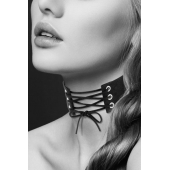 Оригинальный ошейник-чокер со шнуровкой - Bijoux Pour Toi - купить с доставкой в Новом Уренгое