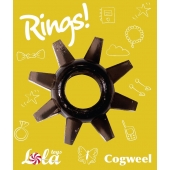 Чёрное эрекционное кольцо Rings Cogweel - Lola Games - в Новом Уренгое купить с доставкой