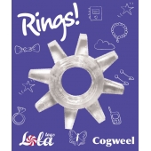 Прозрачное эрекционное кольцо Rings Cogweel - Lola Games - в Новом Уренгое купить с доставкой