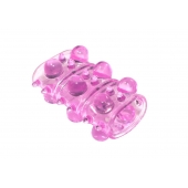 Розовая насадка на пенис Rings Armour - Lola Games - в Новом Уренгое купить с доставкой