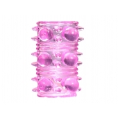 Розовая насадка на пенис Rings Armour - Lola Games - в Новом Уренгое купить с доставкой