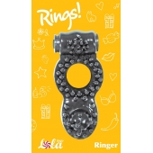 Чёрное эрекционное кольцо Rings Ringer - Lola Games - в Новом Уренгое купить с доставкой