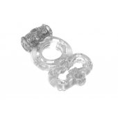 Прозрачное эрекционное кольцо Rings Treadle с подхватом - Lola Games - в Новом Уренгое купить с доставкой