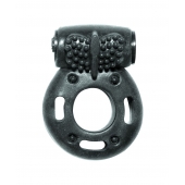 Черное эрекционное кольцо с вибрацией Rings Axle-pin - Lola Games - в Новом Уренгое купить с доставкой