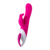 Розовый вибратор с клиторальным стимулятором ELLY с подогревом - 21,5 см. - JOS купить в Новом Уренгое с доставкой в Orgasmix.ru Розовый вибратор с клиторальным стимулятором ELLY с подогревом - 21,5 см. - JOS