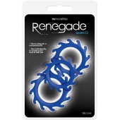 Набор из 3 синих эрекционных колец Renegade Gears - NS Novelties - в Новом Уренгое купить с доставкой