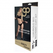 Комплект наручников и поножей LUXURIOUS BED RESTRAINT CUFF SET - Blush Novelties - купить с доставкой в Новом Уренгое