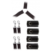 Комплект наручников и поножей LUXURIOUS BED RESTRAINT CUFF SET - Blush Novelties - купить с доставкой в Новом Уренгое