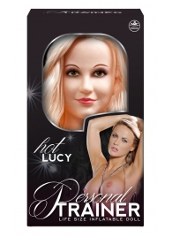 Надувная кукла с вибрацией и 2 любовными отверстиями Hot Lucy Lifesize Love Doll - NMC - в Новом Уренгое купить с доставкой