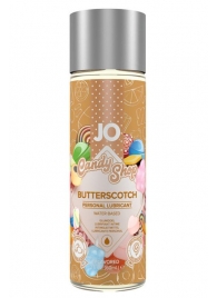 Смазка на водной основе Candy Shop Butterscotch с ароматом ирисок - 60 мл. - System JO - купить с доставкой в Новом Уренгое