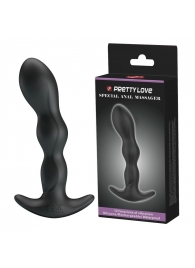 Черный анальный стимулятор простаты с вибрацией Special Anal Massager - 14,5 см. - Baile - в Новом Уренгое купить с доставкой