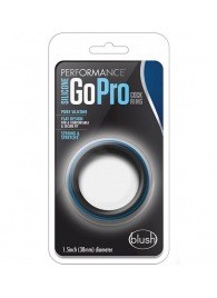 Черно-синее эрекционное кольцо Silicone Go Pro Cock Ring - Blush Novelties - в Новом Уренгое купить с доставкой