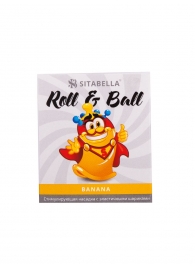 Стимулирующий презерватив-насадка Roll   Ball Banana - Sitabella - купить с доставкой в Новом Уренгое