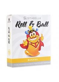 Стимулирующий презерватив-насадка Roll   Ball Banana - Sitabella - купить с доставкой в Новом Уренгое