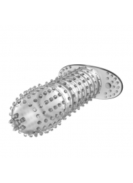 Закрытая прозрачная насадка Crystal sleeve - 12 см. - Erowoman-Eroman - в Новом Уренгое купить с доставкой