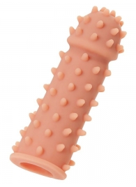 Телесная реалистичная насадка KOKOS Extreme Sleeve 03 с дополнительной стимуляцией - 12,7 см. - KOKOS - в Новом Уренгое купить с доставкой