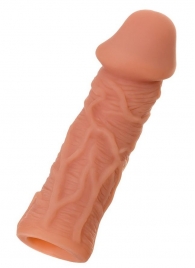 Телесная реалистичная насадка KOKOS Extreme Sleeve 05 с дополнительной стимуляцией - 12,7 см. - KOKOS - в Новом Уренгое купить с доставкой