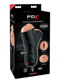 Мастурбатор в колбе с двумя тоннелями Double Penetration Vibrating Stroker - Pipedream - в Новом Уренгое купить с доставкой