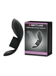 Черное кольцо на пенис с вибрацией Vibration Penis Sleeve - Baile - в Новом Уренгое купить с доставкой