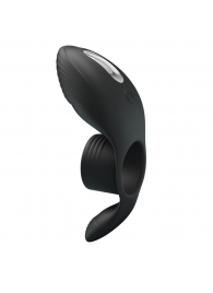 Черное кольцо на пенис с вибрацией Vibration Penis Sleeve - Baile - в Новом Уренгое купить с доставкой